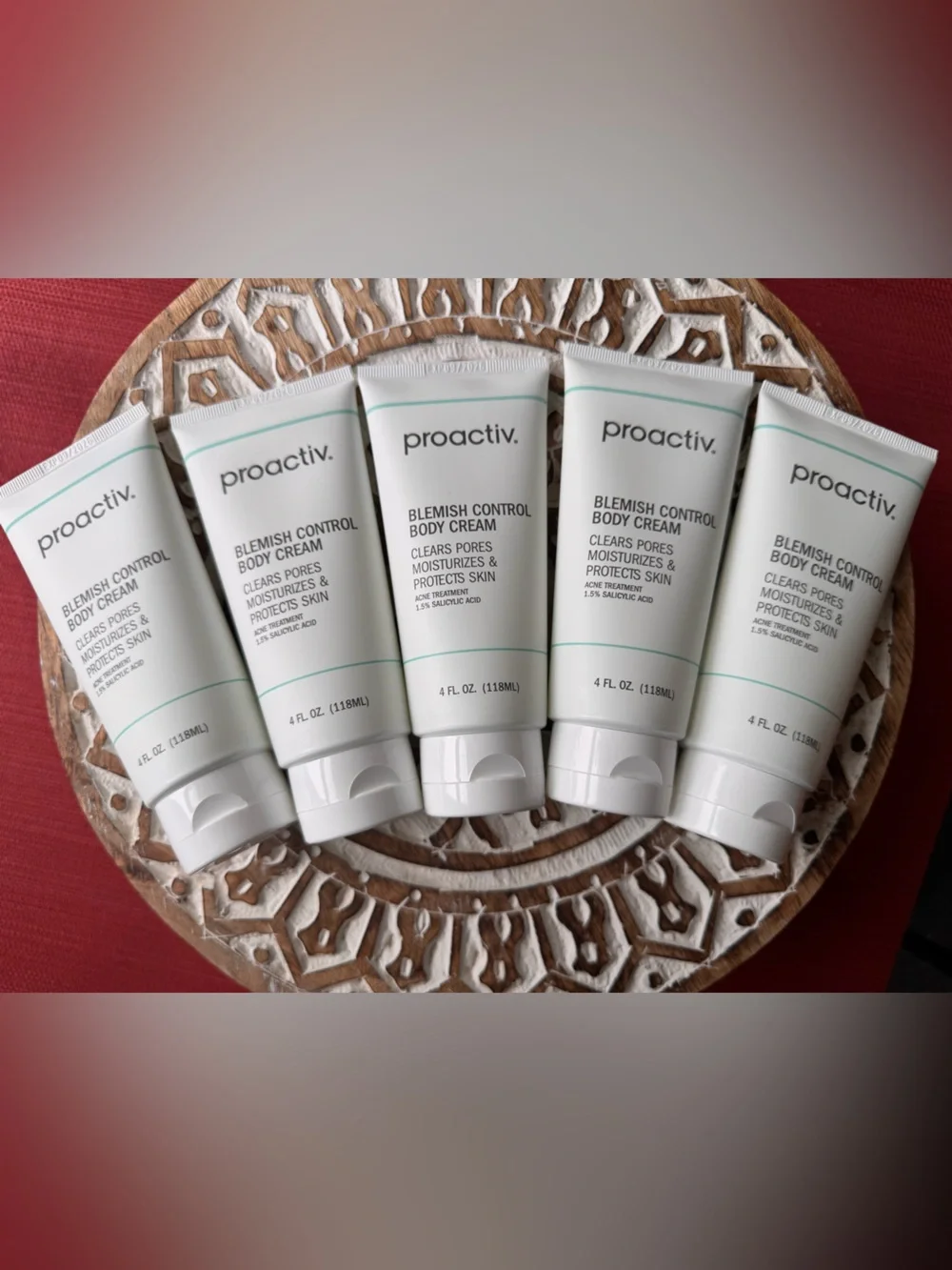 Bundle: 5 Proactiv Blemish Control Body Cream 4 oz Acne Treatment